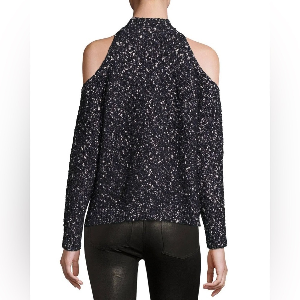 Rebecca Taylor Cold Shoulder Sweater Speckled Sweater - Picture 2 of 4